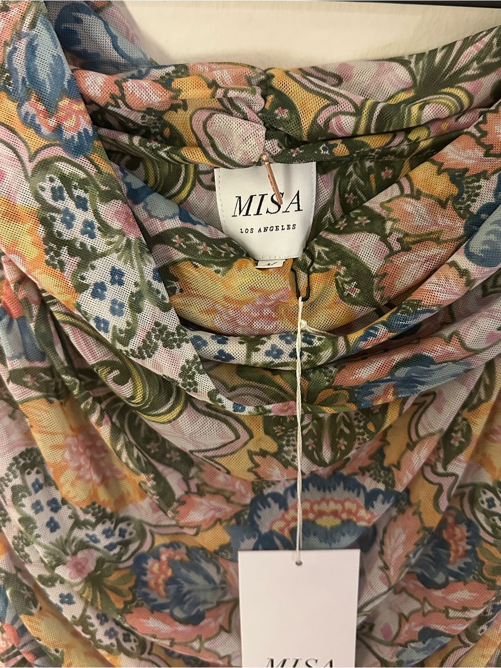 NWT💕 MISA Fiorella Off-The-Shoulder Maxi Dress - Picture 4 of 7